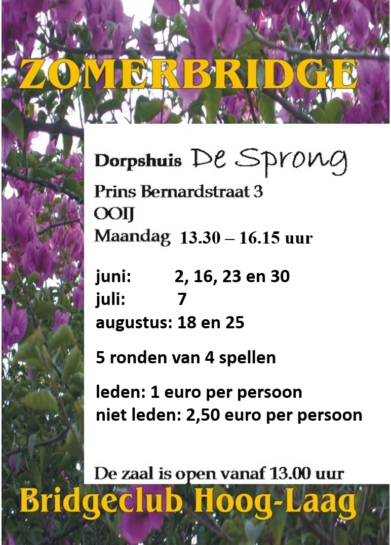 Zomerbridge 2025: de data!