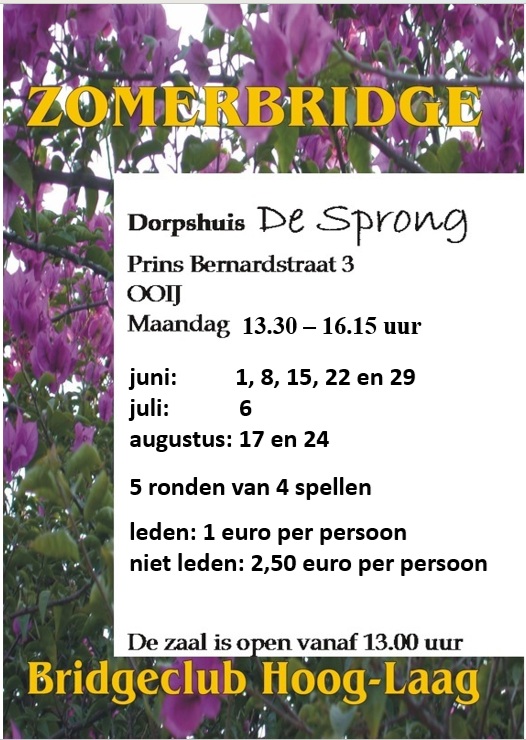 Zomerbridge BC Hoog Laag